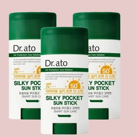 Doctor Ato Dr. Ato Silky Pocket Sun Stick SPF50+ PA++++, 17g, 3 pieces / 닥터아토 실키 포켓 선 스틱 SPF50+ PA++++, 17g, 3개