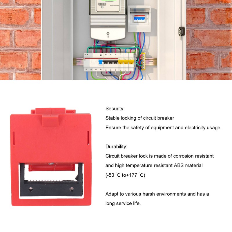 4Pcs Circuit Breaker Lockout Device Set Clamp On Single Pole