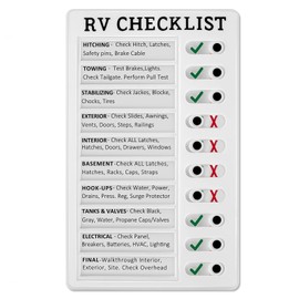 WANGCL Portable Memo Board Reusable Plastic RV Checklist Daily Affairs Checklist Board with Slider for Home...