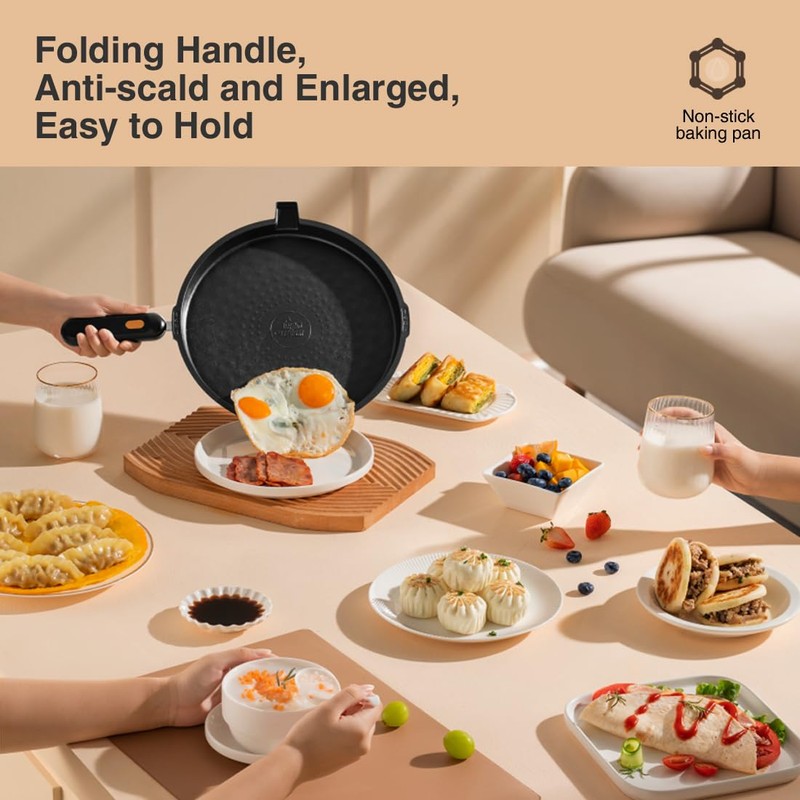 LIVEN Electric Baking Pan LR-D3027S, Removable Electric Griddle for BBQ,