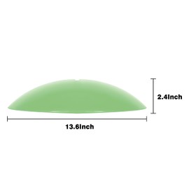 andergi 13" Bird Feeder Rain Guard, Hummingbird Feeder Shade Dome Cover, Hanging Squirrel Baffle for Bird Feeder Pole (Light Green), 1 Pack