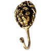 Purpledip 11842 Brass King of Jungle Wall Hook