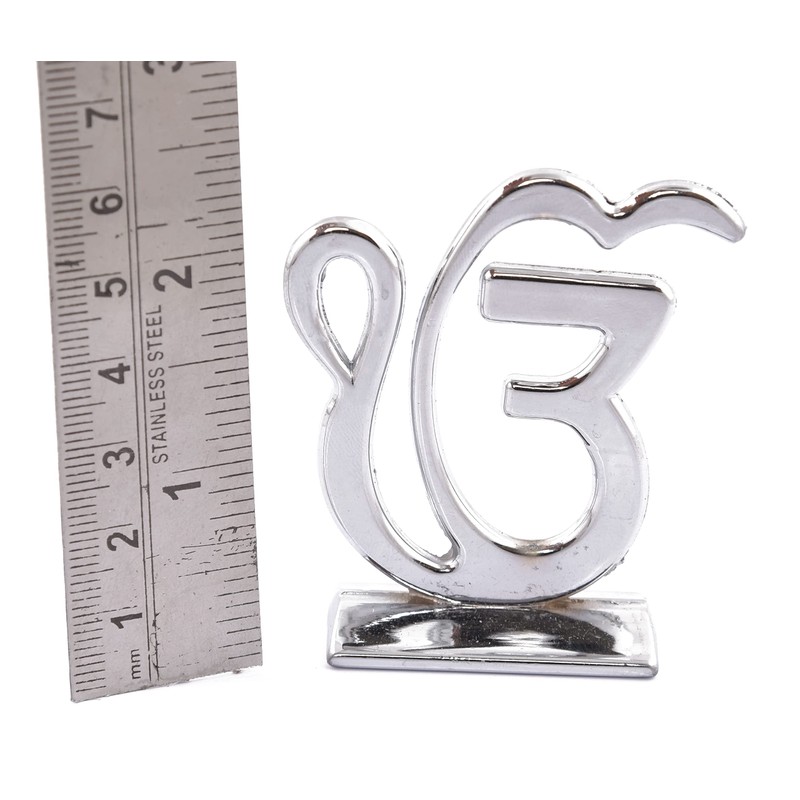Spiritual World Ek Onkar Symbol Sign Idol - Silver Plated