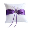 Awtlife 2pcs Sets Flower Girl Basket and Ring Pillow Purple