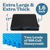 Yogi-Zone Honeycomb Gel Seat Cushion For Long Sitting