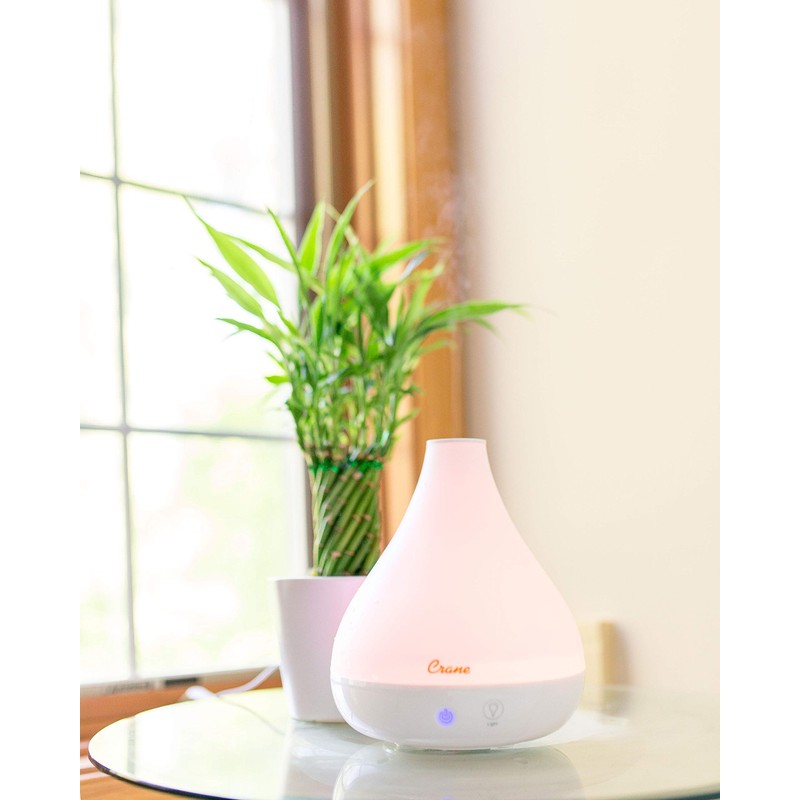 Crane Small Ultrasonic Diffuser and Air Humidifiers for Bedroom and