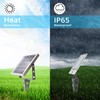 Mii-PWR Flag Pole Light Solar Powered A280X Metal Flood Sign
