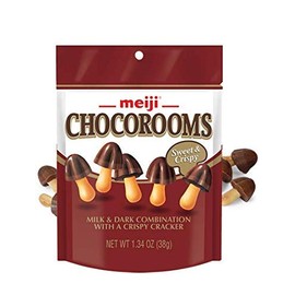 Meiji Chocorooms, Chocolate, 1.34 Ounce (Pack of 8)