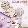 Pandahall 50pcs Natural Unfinished Flat Round Wood Coin Beads Wooden