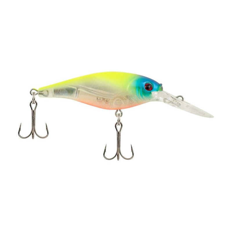 Berkley Flicker Shad Fishing Lure, Flashy Chartreuse, 3/16 oz, 2in