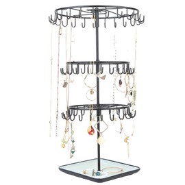 Diridbaz Multi-layer Jewelry Organizer Chic Box Metal Jewelry for Ladies Stylish Storage