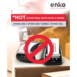 enKo Compatible Zebra 4x6 Label/Dymo Labels 1744907 (4 x 6) for Dymo Labelwriter 4XL Shipping Zebra Direct Thermal Printer (8 Rolls, 1760 Labels)