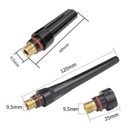 ZYAMY 15PCS TIG Welding Cups Back Cap Torch Kit Welding Back Caps 57Y02 57Y03 57Y04 TIG Torch Accessories For WP-17/18/26 Welding Torch