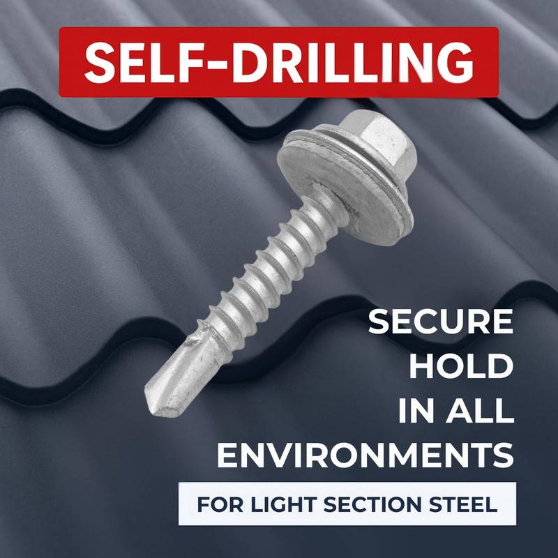 The Flashings Factory Light Section Screws (32mm) - Self Drilling