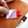 24 Pcs Self-adhesive Pen Elastic Notebook Band Holders PU Leather