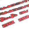 Blackout Emblem Overlays 6Pcs Compatible with Tacoma 2016 2017 2018