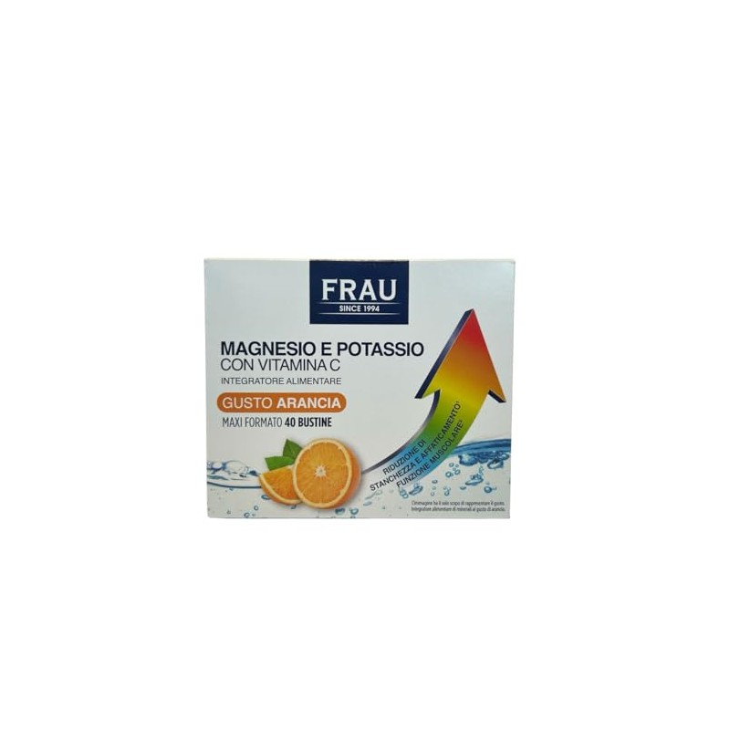 FRAU, Magnesio e Potassio, Integratore Alimentare con Vitamina C, Riduzione