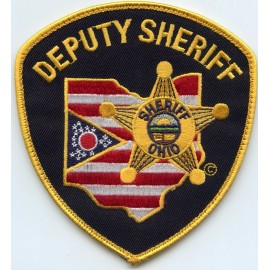 OHIO DEPUTY SHERIFF see the back of this patch SHERIFF POLICE PATCH