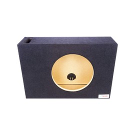 Bbox Single Vented 10 Inch Subwoofer Enclosure - Pro Audio Tuned Single Vented Car Subwoofer Boxes & Enclosures - Premium Subwoofer Box Improves Audio Quality, Sound & Bass - Nickel Finish Terminals