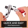 wanlvkang Dual 3/8 and 1/4 Drive Flex Head Ratchet, 72-Tooth