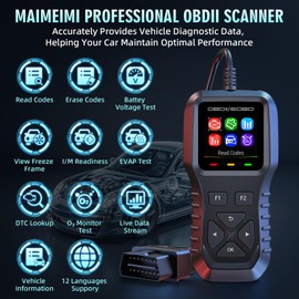 MAIMEIMI Car OBD2 Scanner Code Reader for Cars & Trucks Engine Fault Scanner Diagnostic Scan Tool Read and Clear Error Codes for All OBD II Protocol Cars 2000+
