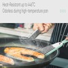 UCSAJI Silicone Fish Spatula Turner Thin Slotted Flexible Stainless Steel