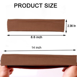 6PCS Headbands for Women Non Slip - Fashion Elastic Sports Hair Bands for Women’s Hair - Soft Cotton Cloth Stretchy Headbands for Girls for Yoga Workout Exercise Running Sports