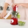 Rotary Cheese Grater - Vegetable Slicer with 3 Interchangeable Stainless