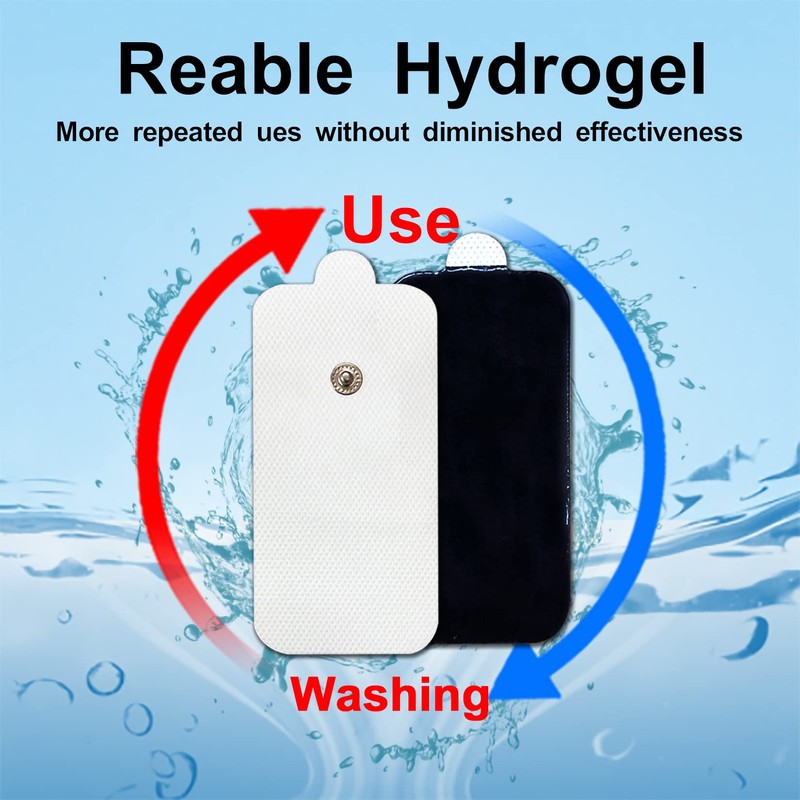 10 Pcs Durable Compatible with Tens Unit Replacement Pads(Snap On