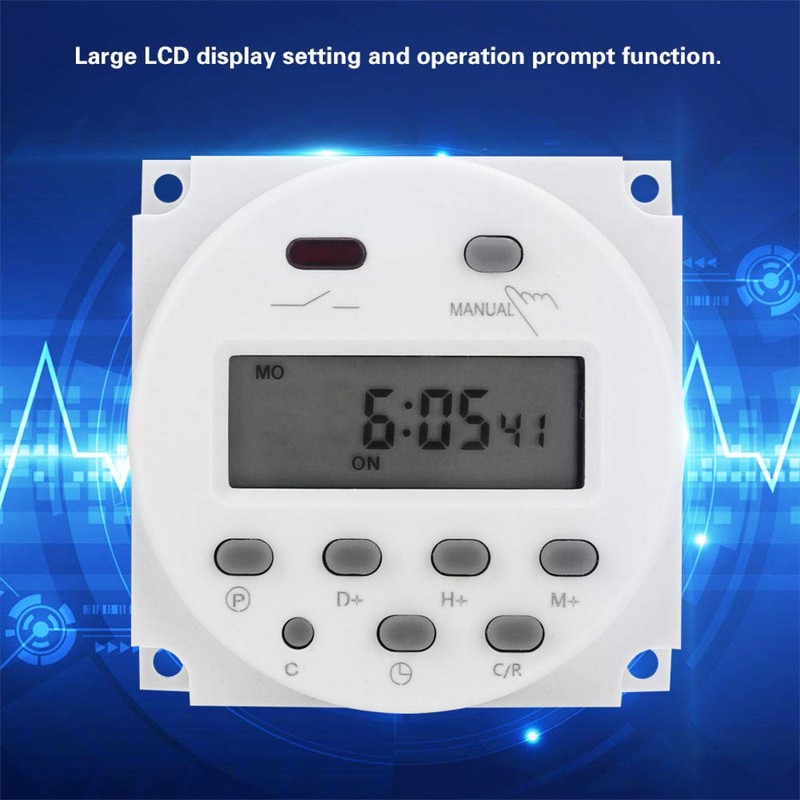 Walfront 12V Digital Timer Switch L701 CN101a DC 2V Mini