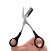 2 Pcs Eyebrow Scissors With Comb Eyebrow Scissors Scissors Stainless