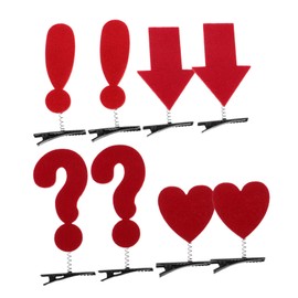 FRCOLOR 8pcs Hair Clips for Women Lightweight Fashion Hair Accessories with Unique Punctuation Mark and Arrow Designs for Expressive Hairstyles and Creative Styling