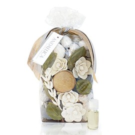 ANDALUCA Cashmere Oak Potpourri | Large 20 oz Bag + Fragrance Vial | Scents of Orchid, Eucalyptus, Mandarin, Black Rose, Cashmere Musk and Patchouli