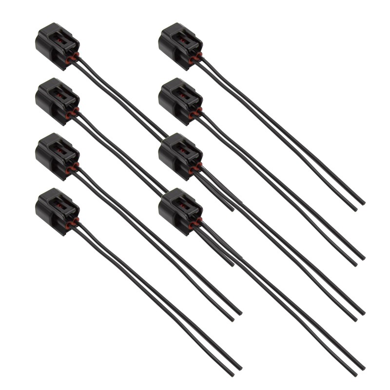 CADUFUELLY 8Pcs 6.3 inch Ignition Coil Connector Plug Wire Harness
