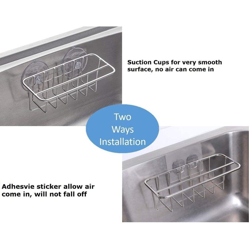 TESOT Sink Caddy Sponge Holder for Kitchen Sink Dish Cloth