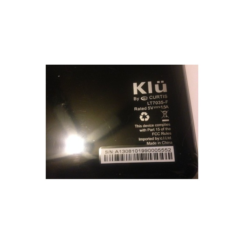 Klu 7-Inch Android Tablet, Capacitive Touch Screen, 1.2 GHz Processor