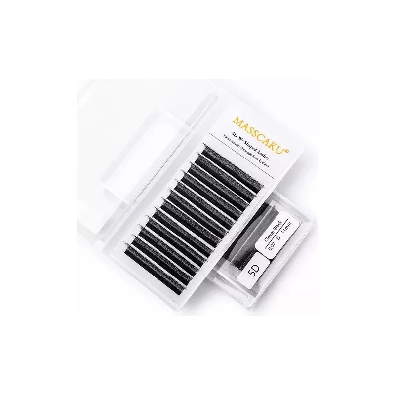 Masscaku Extensiones De Pestañas 5d W Shape 8-15mm Mix 0.07d