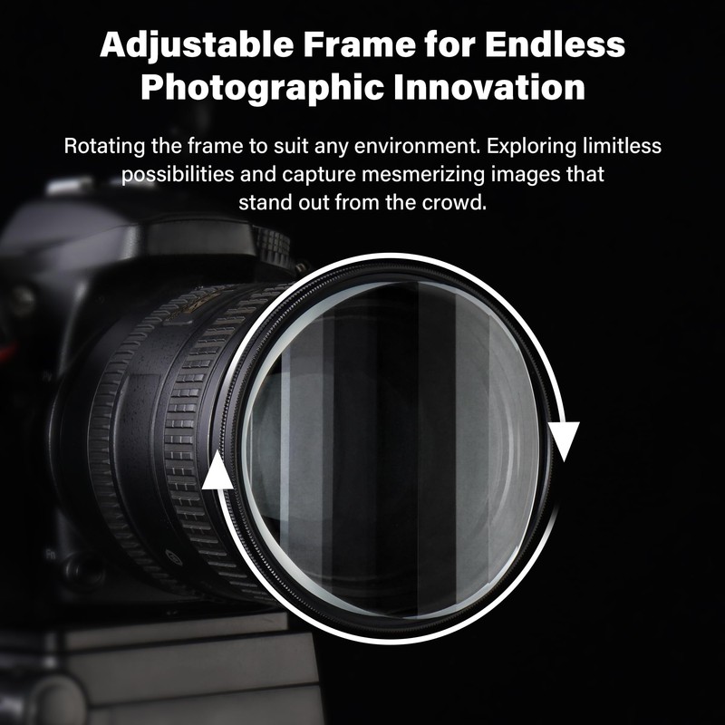 Walking Way 52mm Linear Prism Filter for Camera Lenses Creative