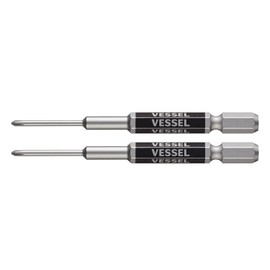 Vessel GS160082 Single Head Gosei Bit, Precision Type, +0 x 82 mm, 2 Pieces