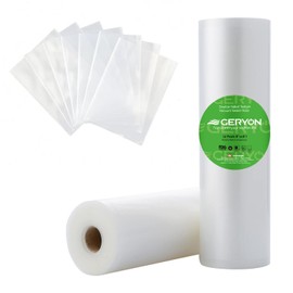GERYON Vacuum Sealer Bags for All Food Vacuum Sealer Machine, 2 Pack 8" x 16' Vac Sealer Rolls, Commercial Grade BPA-Free Material for Sous Vide & Saver Storage