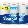Sparkle Pick-A-Size Paper Towels, Spirited Prints, 6 Double Rolls =