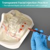 Injection Lower Face Training Model, Transparent Facial Injection Model with