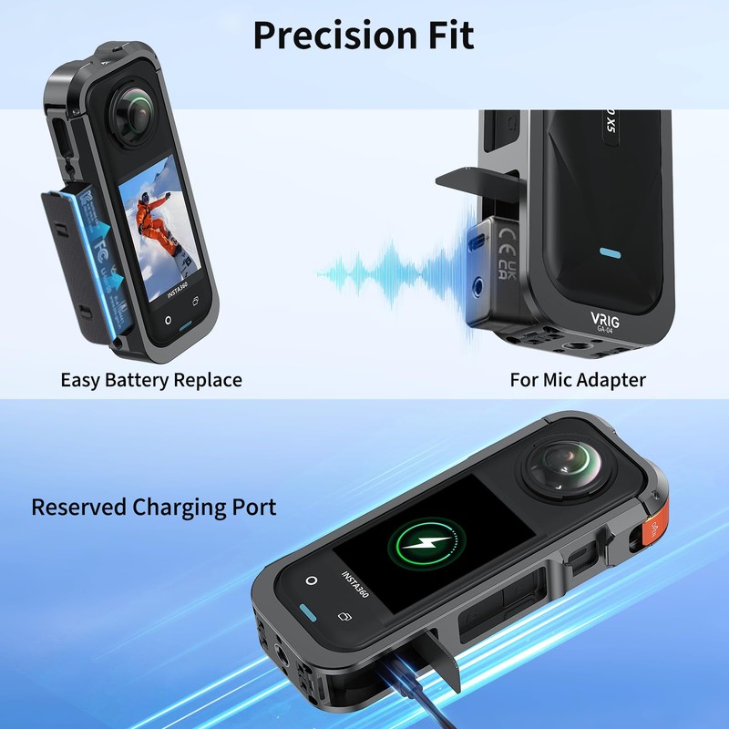 VRIG GA-04 Metal Cage/Utility Frame for Insta 360 X5