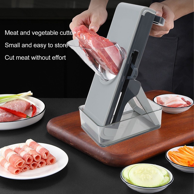 Handheld Vegetable Cutter Rotating Manual Kitchen Lemon Potato Grater Chopper
