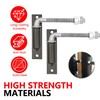 2 Pack J-Bolt Gate Hinge with Plate, Heavy Duty Welded