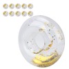 10pcs Round Gold Sequins Inflatable Drink Cup Holders Swimming Pool