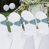 Howhic Pack of 30 Spandex Chair Sashes Bows Stretch Chair