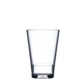 Mepal Kunststoffglas Flow 275 ml, Kunststoff, Klar, 85 x 8.5 x 12 cm