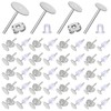 TOAOB 800pcs Flat Pad 4 Sizes Earring Studs and Butterfly