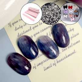 Yes, mayo Yogo Mayo Blueberry Nail Syrup Gel + 30 Parts / 요고마요 블루베리네일 시럽젤+파츠30개